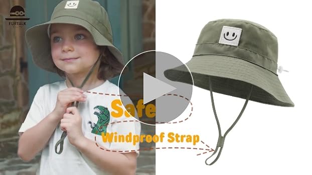Amazon.com: FURTALK Baby Sun Hat Smile Face Toddler Boys